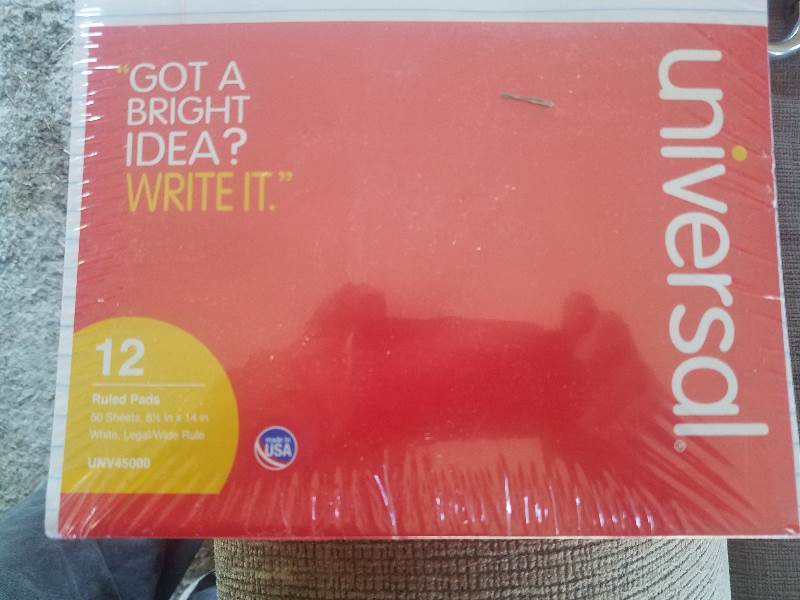 lot 72 image: 8-12 x 14 Legal Pads