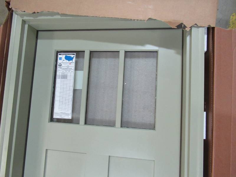 ThermaTru Benchmark Fiberglass Doors 3 Lite, 2 Panel LH