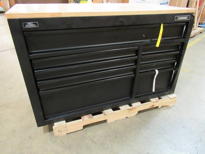 Husky 52 In X 24 5 In D 9 Drawer Mobile Workbench With