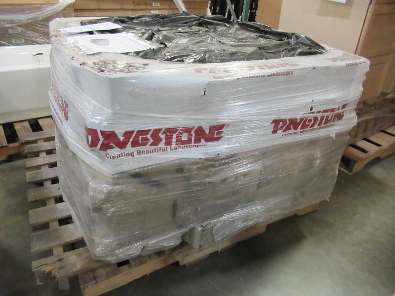 lot 88 image: Pavestone 4 in. x 11.75 in. x 6.75 in. Fieldstone Concrete Retaining Wall Block (144 Pcs.  46.5 Face ft.  Pallet) 81185