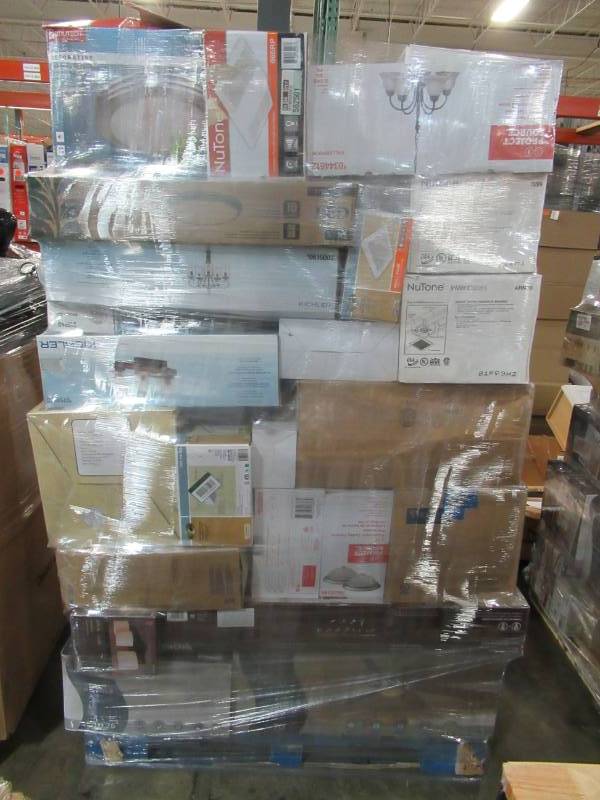 lot 94 image: WHOLESALE MIXED PALLET OF RETURNS - EXHAUST FANS AND LIGHTING