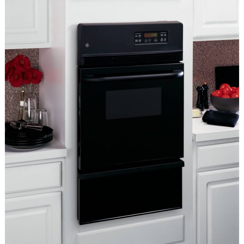 lot 145 image: GE 24-in Self-cleaning Single Gas Wall Oven (Black) JGRP20BEJBB, JGRP20BEJBB - NEW Out of Box