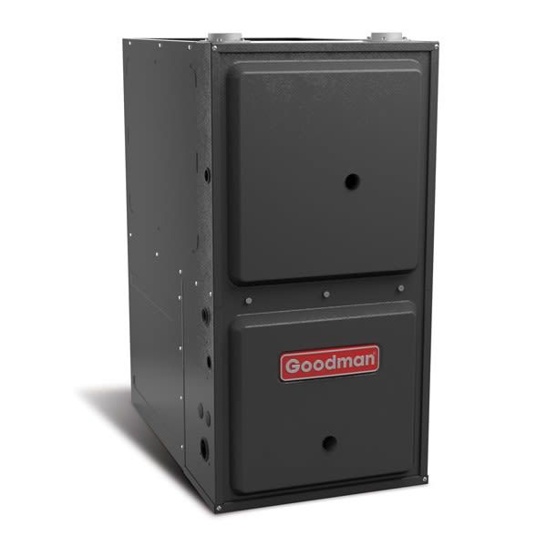 lot 172 image: Goodman 92% AFUE 60,000 BTU 1 Stage Downflow Gas Furnace Heater, GCSS902603BN - NEW in Box
