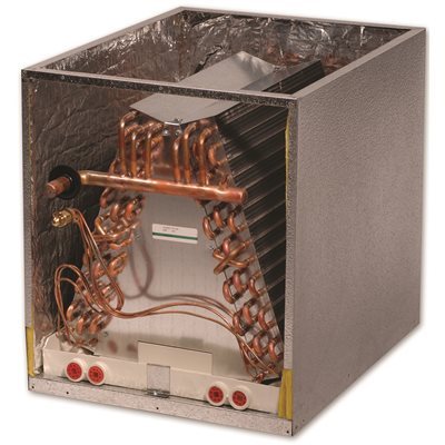lot 177 image: Aspen DX-TREME CC Series Cased 2 Ton UpflowDownflow Coil - Right Hand Connections - B Cabinet, CC24C2G175R057 - New In Box