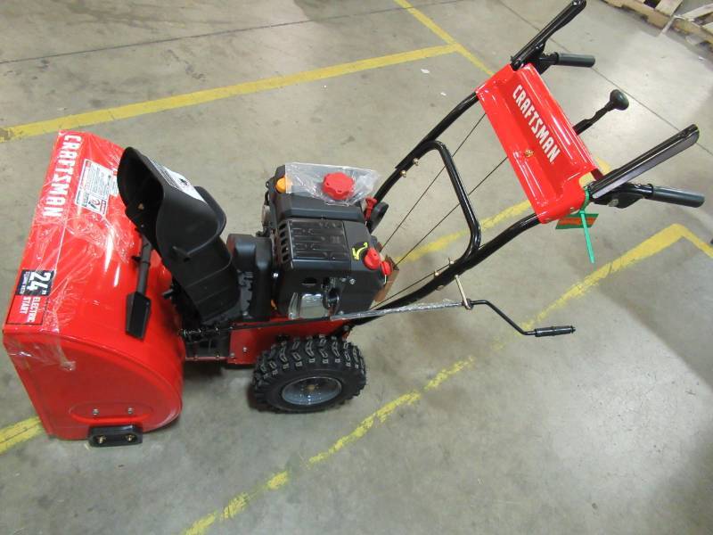 lot 38 image: CRAFTSMAN 24-in Two-stage Self-propelled Gas Snow Blower CMXGBAM1054541, BRAND NEW OUT OF BOX UNDER WARRANTY