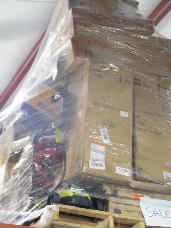 PALLET LOT OF GENERAL MERCHANDISE , TOOLS & HARDWARE