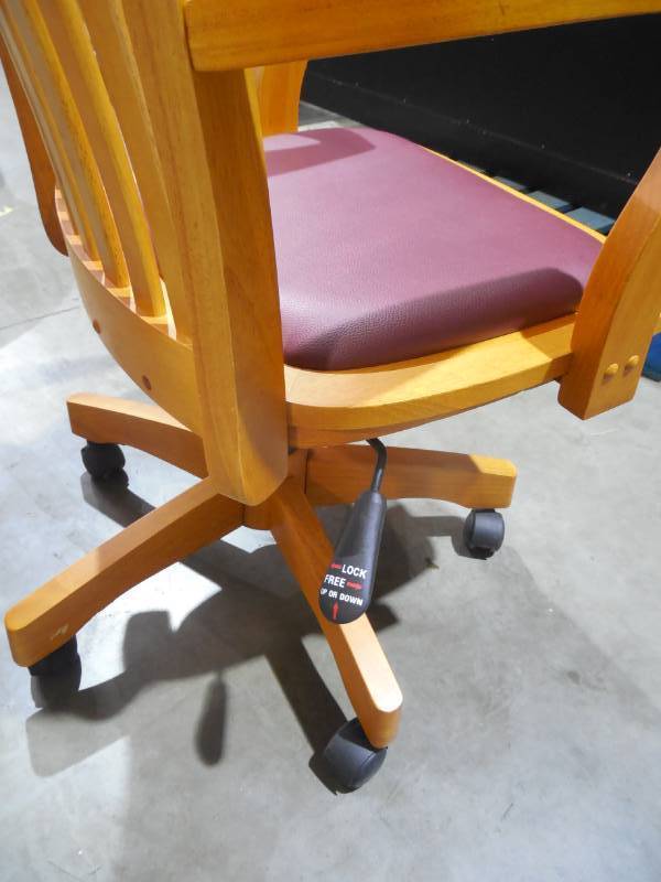 lot 62 image: Fruitwood Bankers Chair by  OSP Home Furnishings