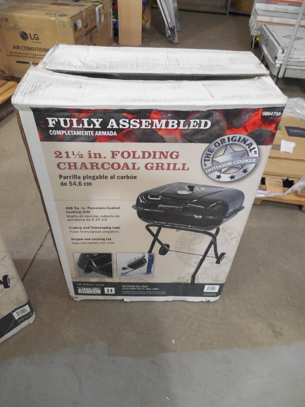 lot 89 image: The Original Outdoor Cooker 21.5-in Black Charcoal Grill