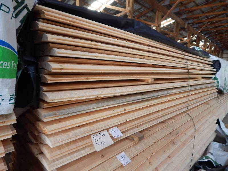 lot 9 image: 2 x 8 Pine Hand Hewn Tongue and Groove Siding