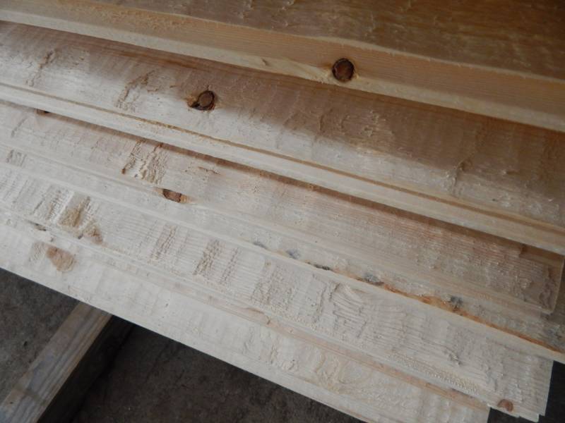 lot 12 image: 2 x 8 Pine Hand Hewn Tongue and Groove Siding