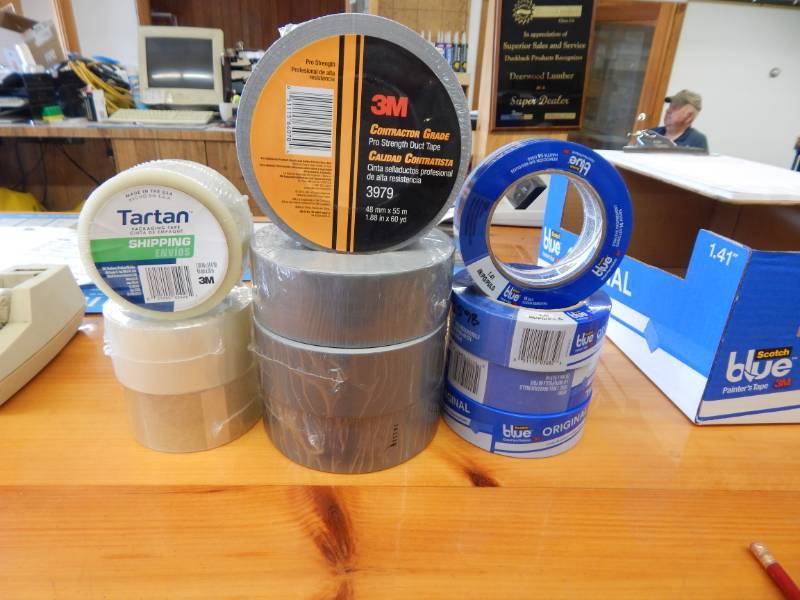 lot 34 image: Lot of Duct Tape, Painters Tape and Packaging Tape