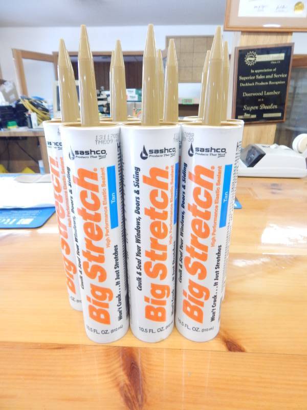 lot 50 image: Sashco Big Stretch Tan Caulk