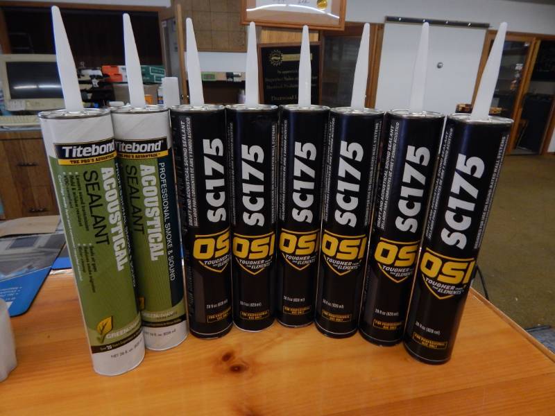 lot 57 image: Acoustical Caulk and Vapor Barrier
