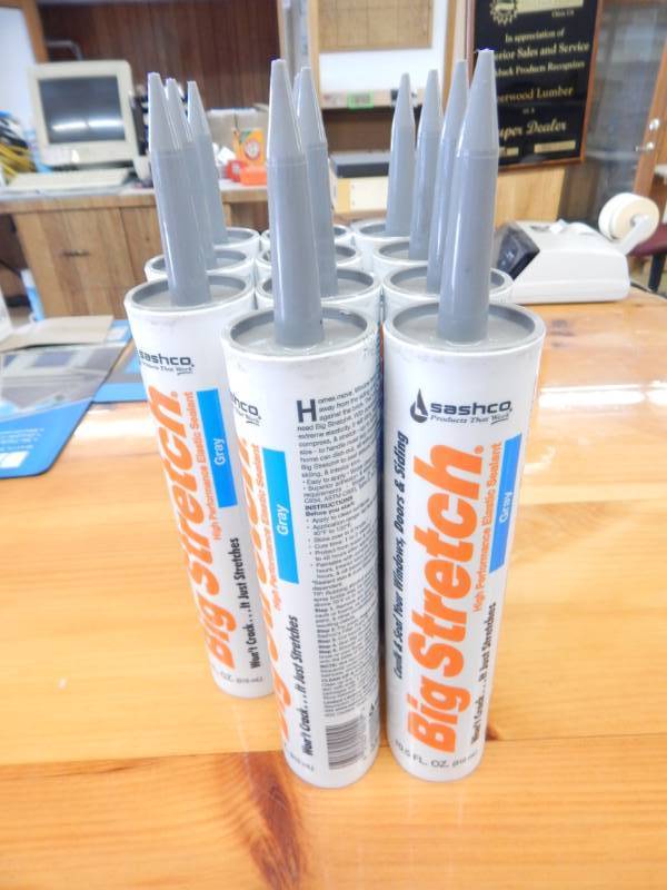 lot 73 image: Sashco Big Stretch Gray Caulk