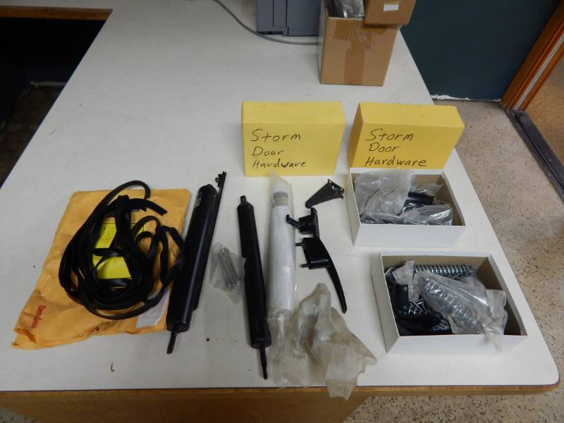 lot 98 image: Lot of Storm Door hardware