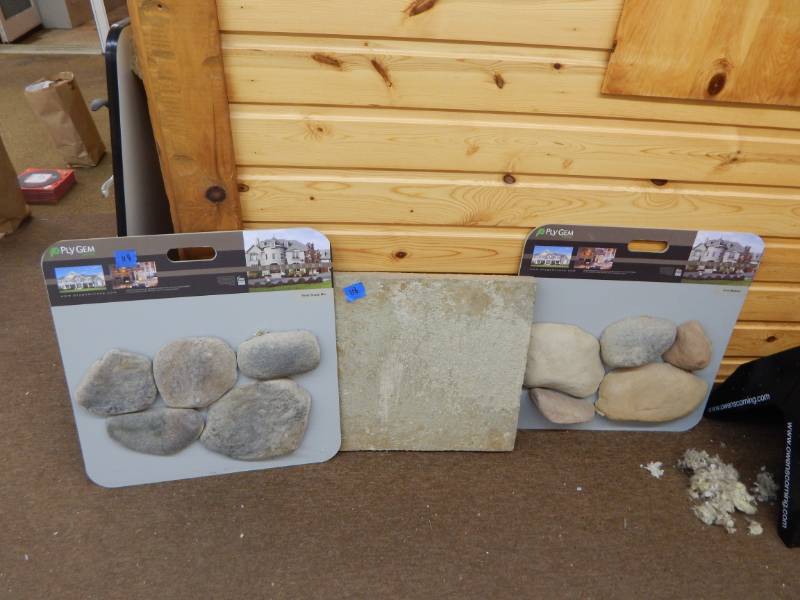 lot 118 image: Solid Hearthstone and Decorative Stones