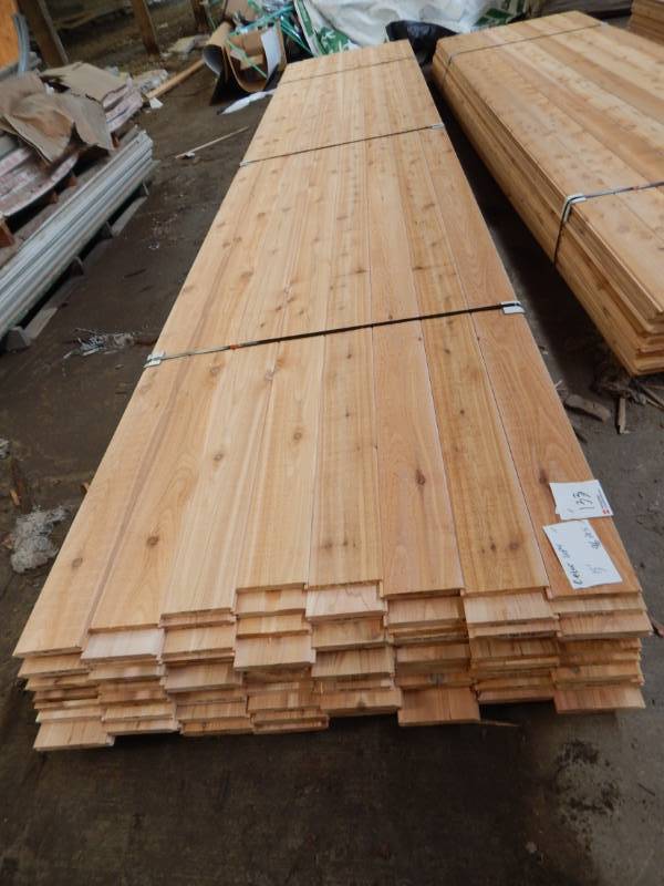 lot 133 image: 1 x 6 Tongue and Groove Cedar Paneling 18