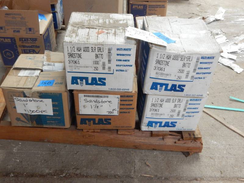 lot 150 image: Neoprene Washer screws Sandstone color, various lengths