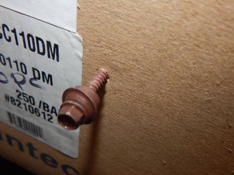 lot 151 image: Neoprene Washer screws Brown color, various lengths