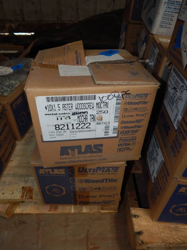 lot 157 image: Neoprene Washer screws Mocha Tan color, various lengths