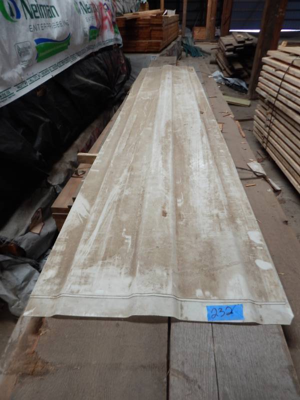 lot 232 image: 24 white plastic ridge panels
