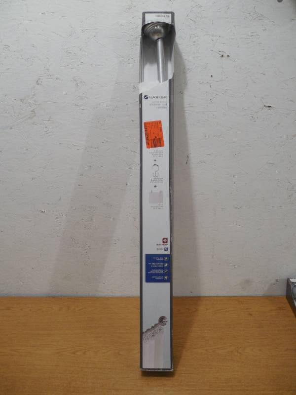 Glacier Bay 57 in. to 60 in. Curved Shower Rod Combo Pack in Chrome