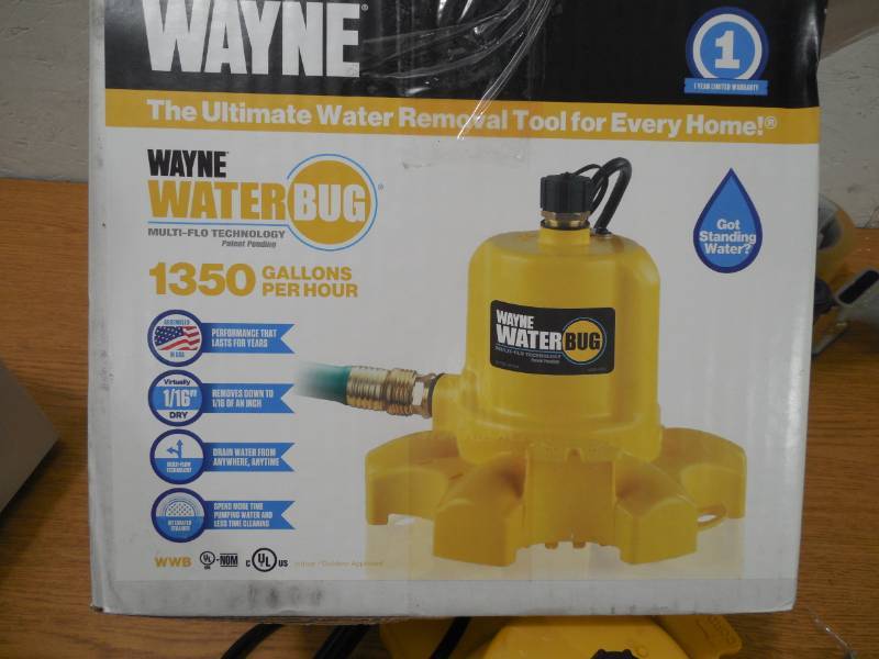 Wayne 0.16 HP WaterBUG Submersible Utility Pump with Multi-Flo Technology