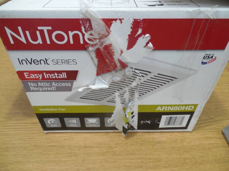 NuTone InVent Series Heavy Duty 80 CFM WallCeiling Installation Bathroom Exhaust Fan