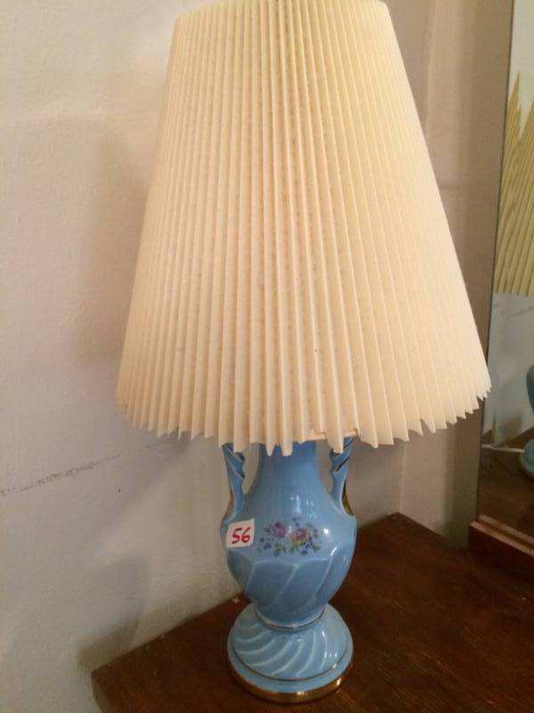lot 56 image: Blue Lamp