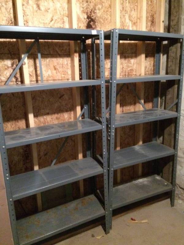 lot 135 image: 2 Metal Shelving Units