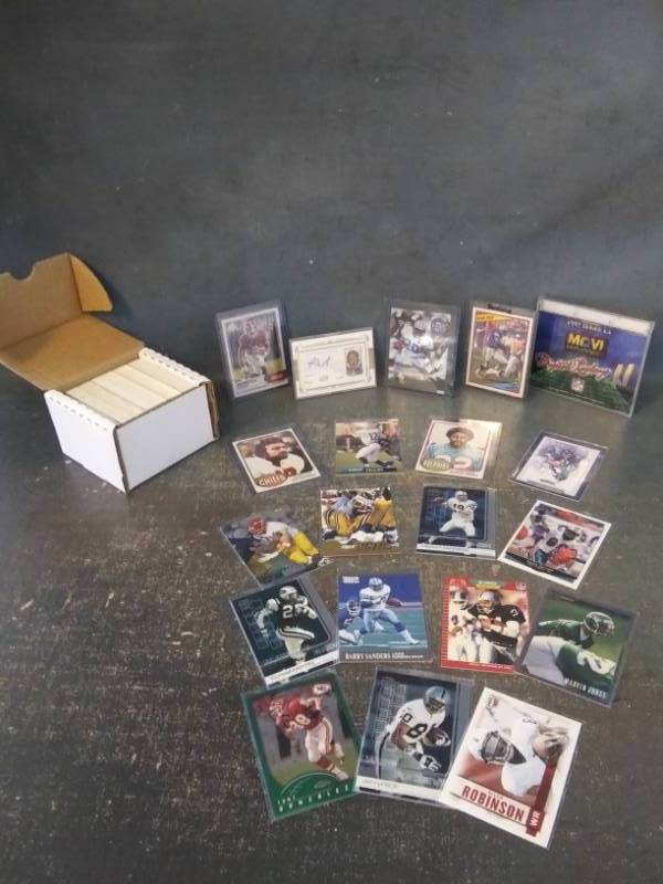 lot 19 image: Football Card Collection 1960s to 2000s with Rookies, Stars, Autograph Card and More