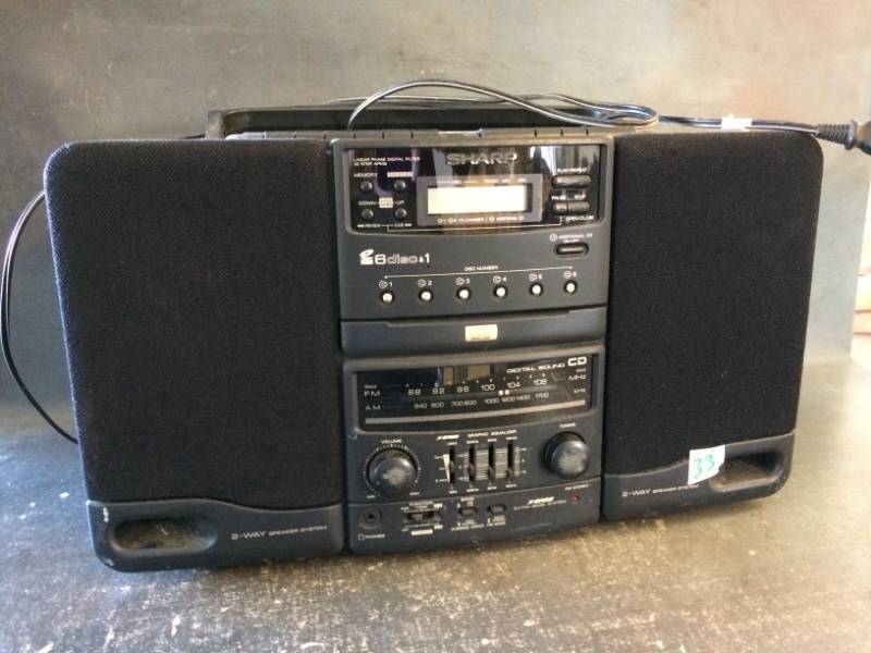 lot 33 image: Sharp Portable CD Changer