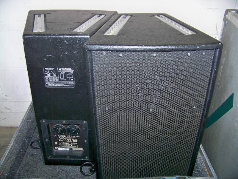 lot 26 image: Pair of Electro-Voice EV 12 Pro Audio Loudspeakers in Hard Sided Cabbage TravelShipping Case