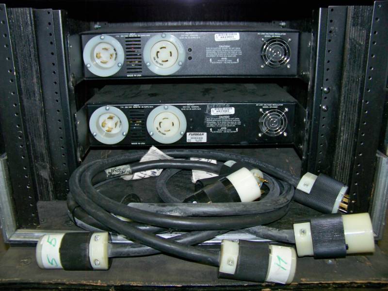 lot 60 image: Lot of Two Furman Power Boosters in Rolling Hard Sided Travel Case with Heavy Duty Casters
