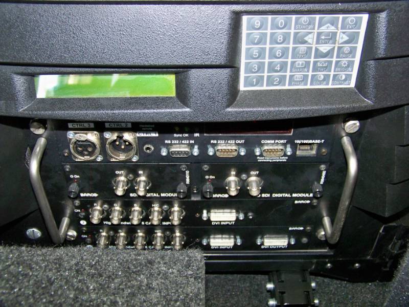 lot 76 image: Barco SLM R12 Performer DLP Projector & Hard Sided Shipping Case with Casters