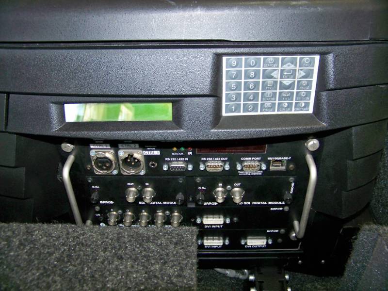 lot 79 image: Barco SLM R12 Performer DLP Projector & Hard Sided Shipping Case with Casters