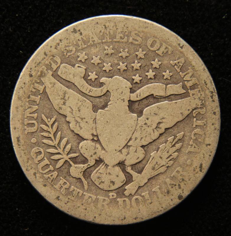lot 20 image: 1908-D BARBER QUARTER