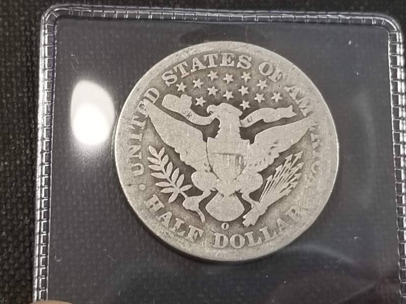 lot 05-B image: 1898-O BARBER SILVER HALF DOLLAR