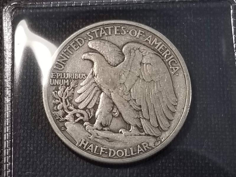 lot 15-C image: 1939-D WALKING LIBERTY HALF DOLLAR