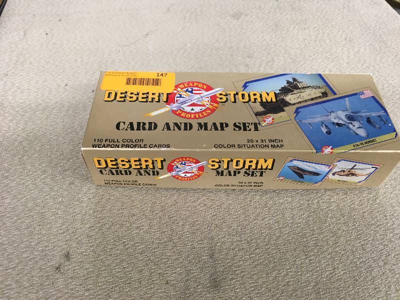 lot 147 image: Desert Storm Card & Map Set