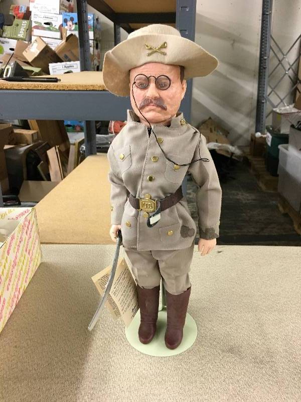 lot 160 image: Teddy Roosevelt Figurine