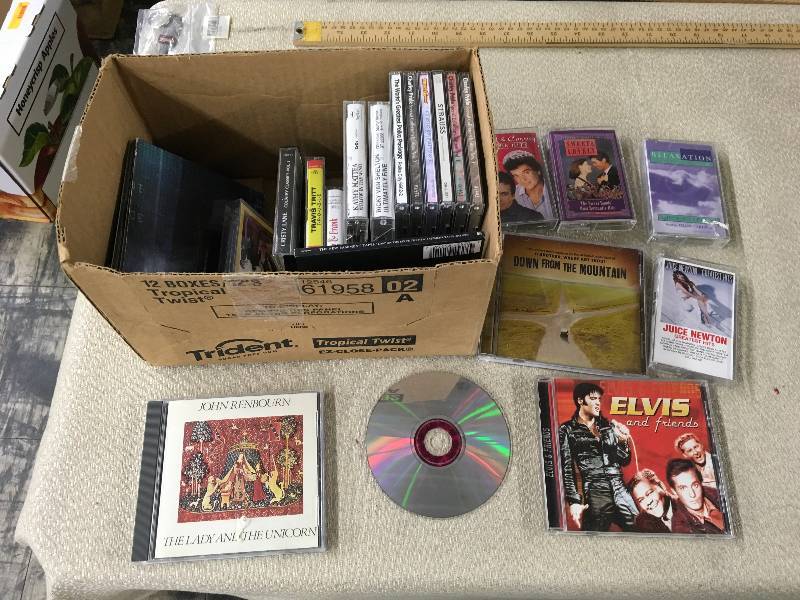 lot 177 image: Box OF CDs & Cassettes