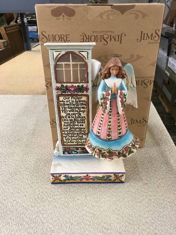 lot 187 image: Jim Shore The Lords Prayer Lords Prayer Angel Figurine