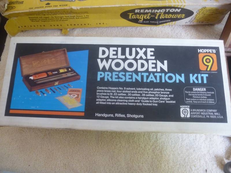 Hoppes Gun Cleaning Set & Pigeon Thrower