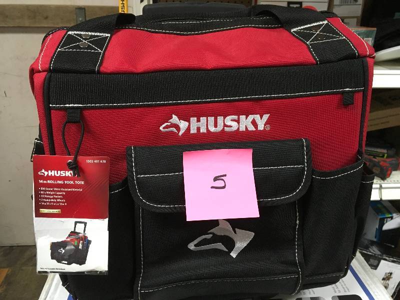 Husky 14 in. Rolling Tool Tote  in good condition