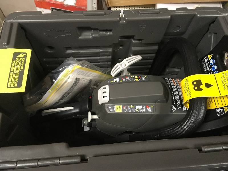 RYOBI 18 in. 38cc 2-Cycle Gas Chainsaw with Heavy Duty Case  in good condition