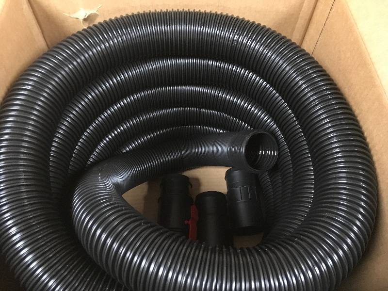 RIDGID 2-12 in. x 20 ft. Tug-A-Long Vacuum Hose for RIDGID Wet Dry Vacs  in good condition