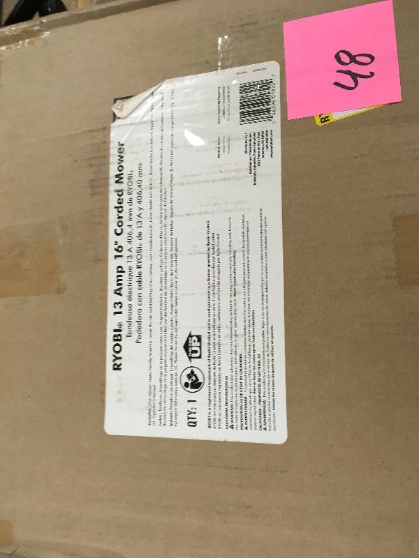 RYOBI 16 in. 13 Amp Corded Electric Walk Behind Push Mower in good condition