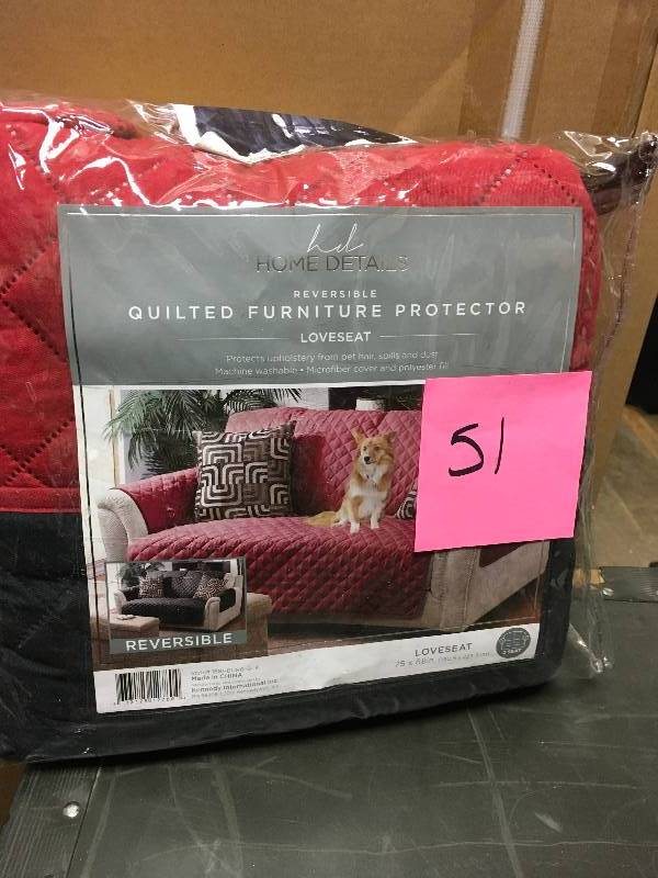 75 in. x 88 in. Double Side Love Seat Furniture Protector Cover by Home Details in good condition