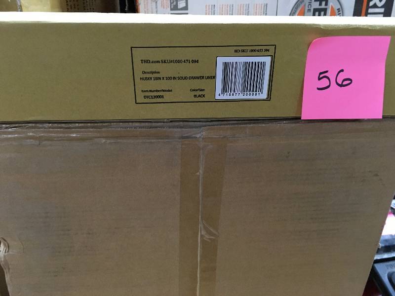 HUSKY 18 in. x 100 in. Black Premium Solid Drawer Liner not used